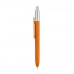Farbige Kugelschreiber mit verchromter Spitze  Farbe orange