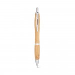 Kugelschreiber aus Bambus und Metall Farbe natürliche farbe zweite Ansicht