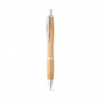 Kugelschreiber aus Bambus und Metall Farbe natürliche farbe dritte Ansicht