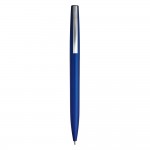 Kugelschreiber aus Kunststoff in metallischer Ausführung Farbe blau zweite Ansicht