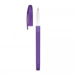 Günstiger Kugelschreiber mit Farbschaft Farbe violett vierte Ansicht