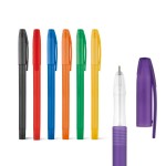 Günstiger Kugelschreiber mit Farbschaft Ansicht in vielen Farben