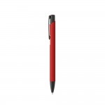 Kugelschreiber aus Aluminium mit farbigem Gehäuse Farbe rot