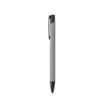 Kugelschreiber aus Aluminium mit farbigem Gehäuse Farbe grau