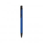 Kugelschreiber aus Aluminium mit farbigem Gehäuse Farbe köngisblau dritte Ansicht
