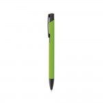 Kugelschreiber aus Aluminium mit farbigem Gehäuse Farbe hellgrün