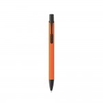 Kugelschreiber aus Aluminium mit farbigem Gehäuse Farbe orange zweite Ansicht