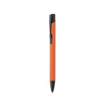 Kugelschreiber aus Aluminium mit farbigem Gehäuse Farbe orange dritte Ansicht