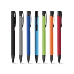 Kugelschreiber aus Aluminium mit farbigem Gehäuse Ansicht in vielen Farben