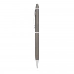 Kugelschreiber mit Touchpen und Etui Farbe titan