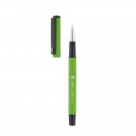 Farbige Kugelschreiber mit viel Energie Farbe hellgrün Ansicht mit Logo 4