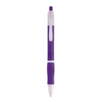 Günstige Kugelschreiber bedrucken Farbe violett zweite Ansicht
