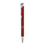Kugelschreiber aus Aluminium mit Gravur Farbe rot
