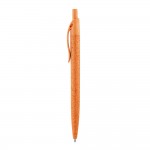 Nachhaltige Kugelschreiber aus Weizenstroh Farbe orange
