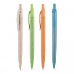 Nachhaltige Kugelschreiber aus Weizenstroh Ansicht in vielen Farben