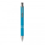 Kugelschreiber Kunststoff bedrucken Farbe hellblau zweite Ansicht