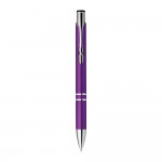 Kugelschreiber Kunststoff bedrucken Farbe violett zweite Ansicht