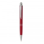 Kugelschreiber mit Metallic-Oberfläche Farbe rot zweite Ansicht