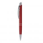 Kugelschreiber mit Metallic-Oberfläche Farbe rot