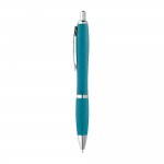 Kugelschreiber aus Weizenstroh in vielen Farben, blaue Tinte farbe hellblau