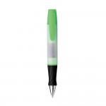 Kugelschreiber mit Marker und Clips bedrucken Farbe hellgrün