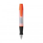 Kugelschreiber mit Marker und Clips bedrucken Farbe orange