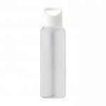 RPET-Flasche für kaltes Wasser mit Silikondeckel , 500 ml farbe weiß erste Ansicht