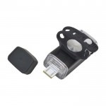 COB-Fahrradlicht mit USB-Aufladung farbe schwarz fünfte Ansicht