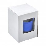 Multifunktionaler Metall-Lautsprecher Farbe Blau achte Ansicht