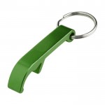 Metallisches Schlüsselbund mit Öffner Farbe Grün zweite Ansicht