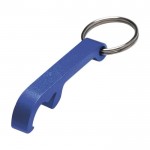 Metallisches Schlüsselbund mit Öffner Farbe Blau zweite Ansicht