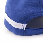 Kappe aus 100% Baumwolle mit Farbkombination Farbe blau vierte Ansicht