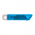 Transparentes Cuttermesser mit automatischem Rückzug farbe hellblau erste Ansicht