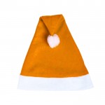 Mütze mit Weihnachtsmann farbig Farbe orange erste Ansicht