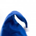 Mütze mit Weihnachtsmann farbig Farbe blau vierte Ansicht
