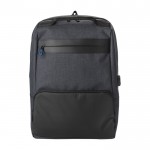 Antidiebstahl-Rucksack aus Kunststoff für Laptop 15” farbe schwarz zweite Ansicht