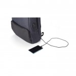 Antidiebstahl-Rucksack aus Kunststoff für Laptop 15” farbe schwarz fünfte Ansicht