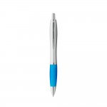Kugelschreiber individuell bedrucken Farbe hellblau zweite Ansicht