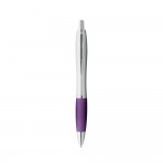 Kugelschreiber individuell bedrucken Farbe violett zweite Ansicht