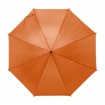 Schirm mit 8 Pameelen aus Polyester 170T Farbe Orange erste Ansicht
