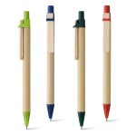Kugelschreiber aus Papier mit Holzclip Ansicht in vielen Farben