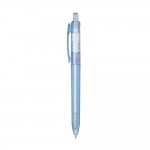 Recycling-Kugelschreiber mit Logo als Werbegeschenk Farbe blau