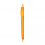 Recycling-Kugelschreiber mit Logo als Werbegeschenk Farbe orange