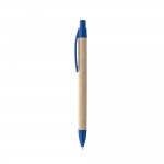 Günstiger Kugelschreiber aus Karton als Werbegeschenk Farbe blau