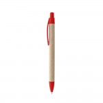 Günstiger Kugelschreiber aus Karton als Werbegeschenk Farbe rot