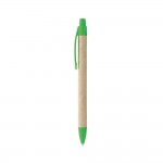 Günstiger Kugelschreiber aus Karton als Werbegeschenk Farbe hellgrün
