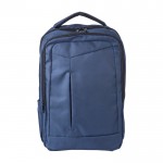 Laptop-Rucksack 15” mit Taschen und gepolsterten Griffen farbe blau zweite Ansicht
