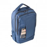 Laptop-Rucksack 15” mit Taschen und gepolsterten Griffen farbe blau fünfte Ansicht