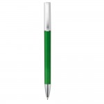 Kugelschreiber als Werbegeschenk mit Metalleffekt Farbe grün zweite Ansicht