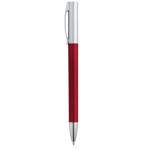 Kugelschreiber als Werbegeschenk mit Metalleffekt Farbe rot